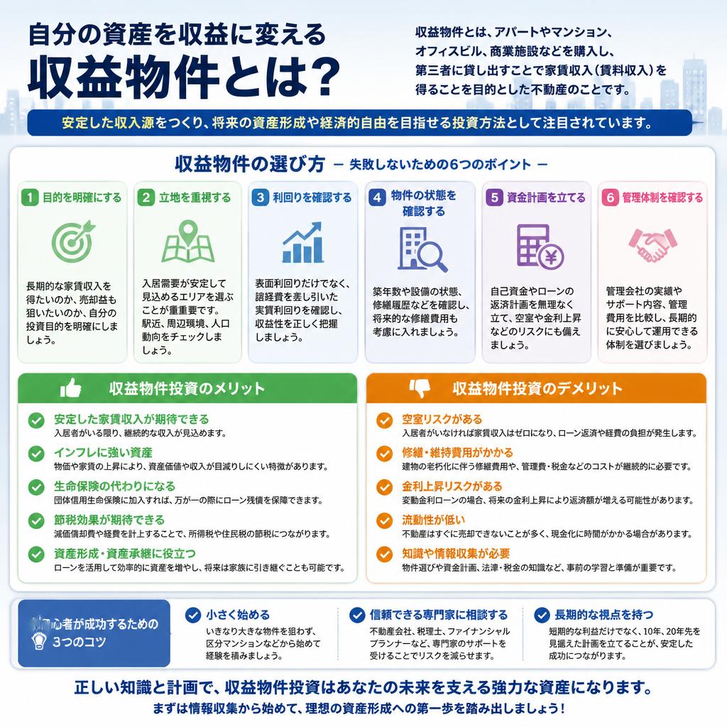 収益物件の魅力と選び方